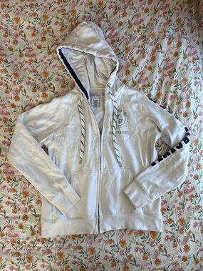 College Classics WVU Rhinestone Zip Up Jacket Size XL